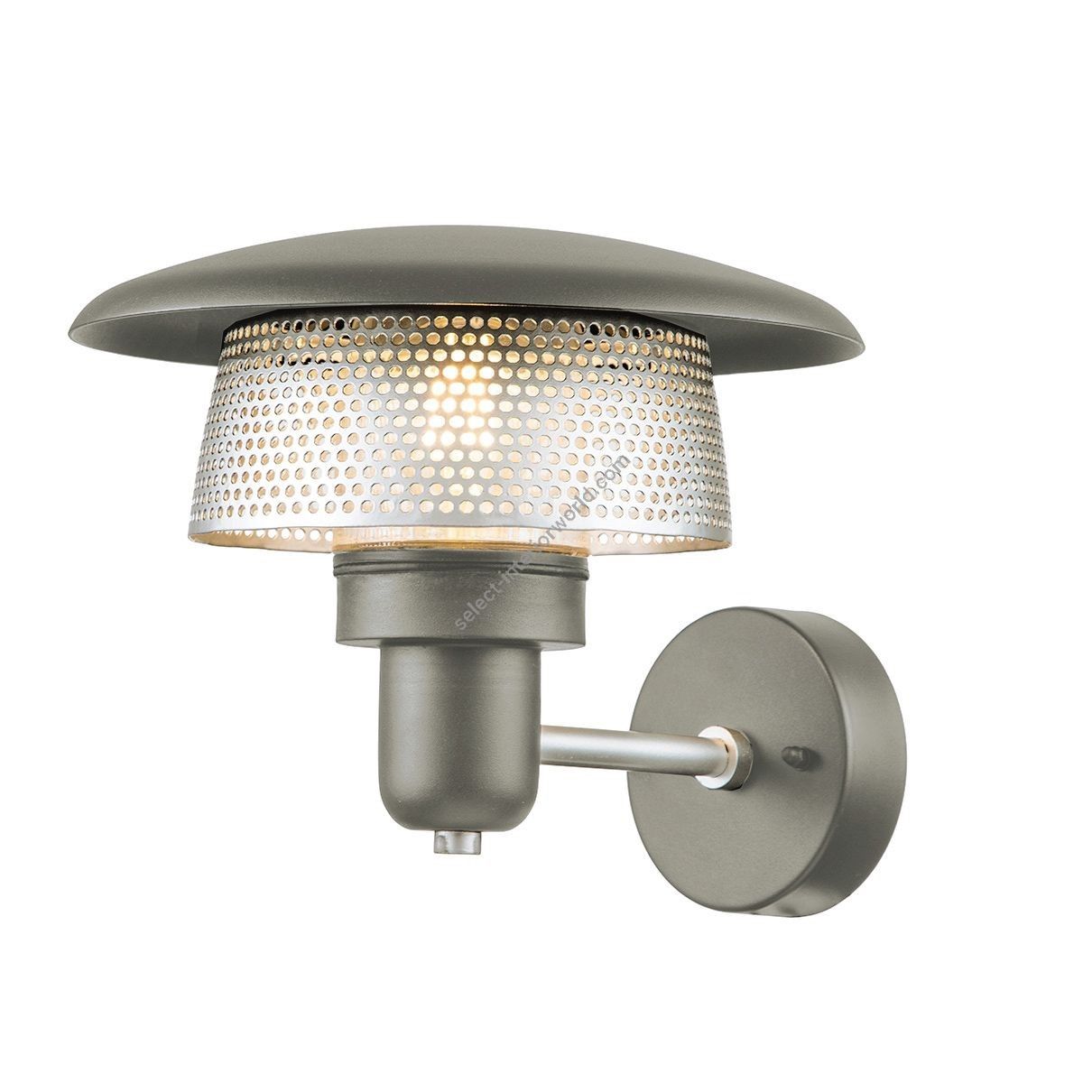 Elstead Lighting / Outdoor Wall Lights / Saturne Lantern Grey