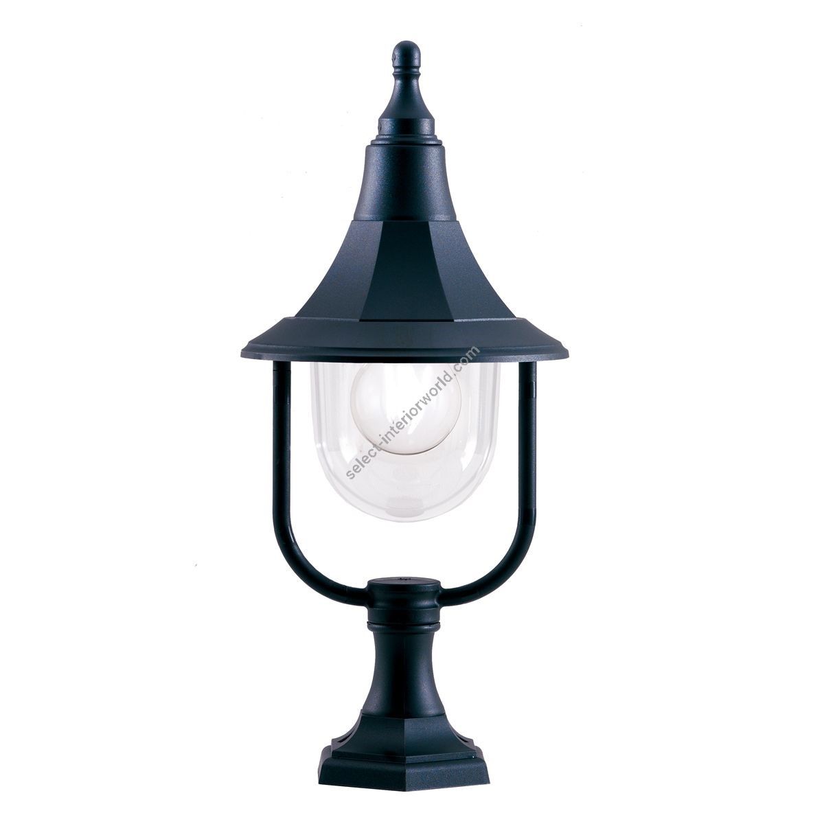 Elstead Lighting / Outdoor Pedestal Lights / Shannon 1 Black