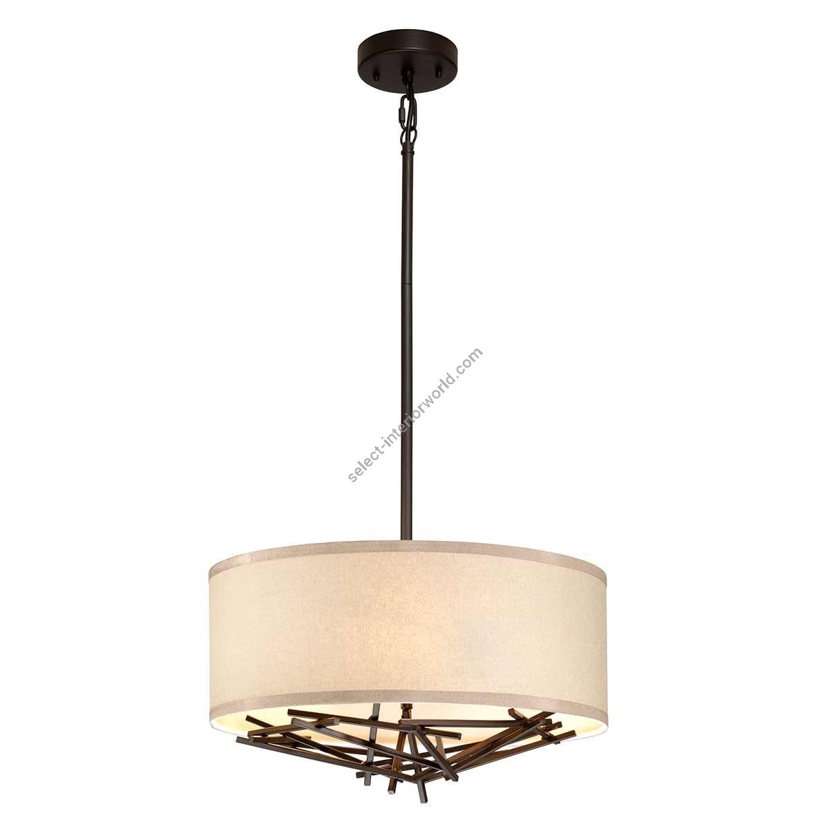 Elstead Lighting / Pendant Lights / Taiko 3 Old Bronze