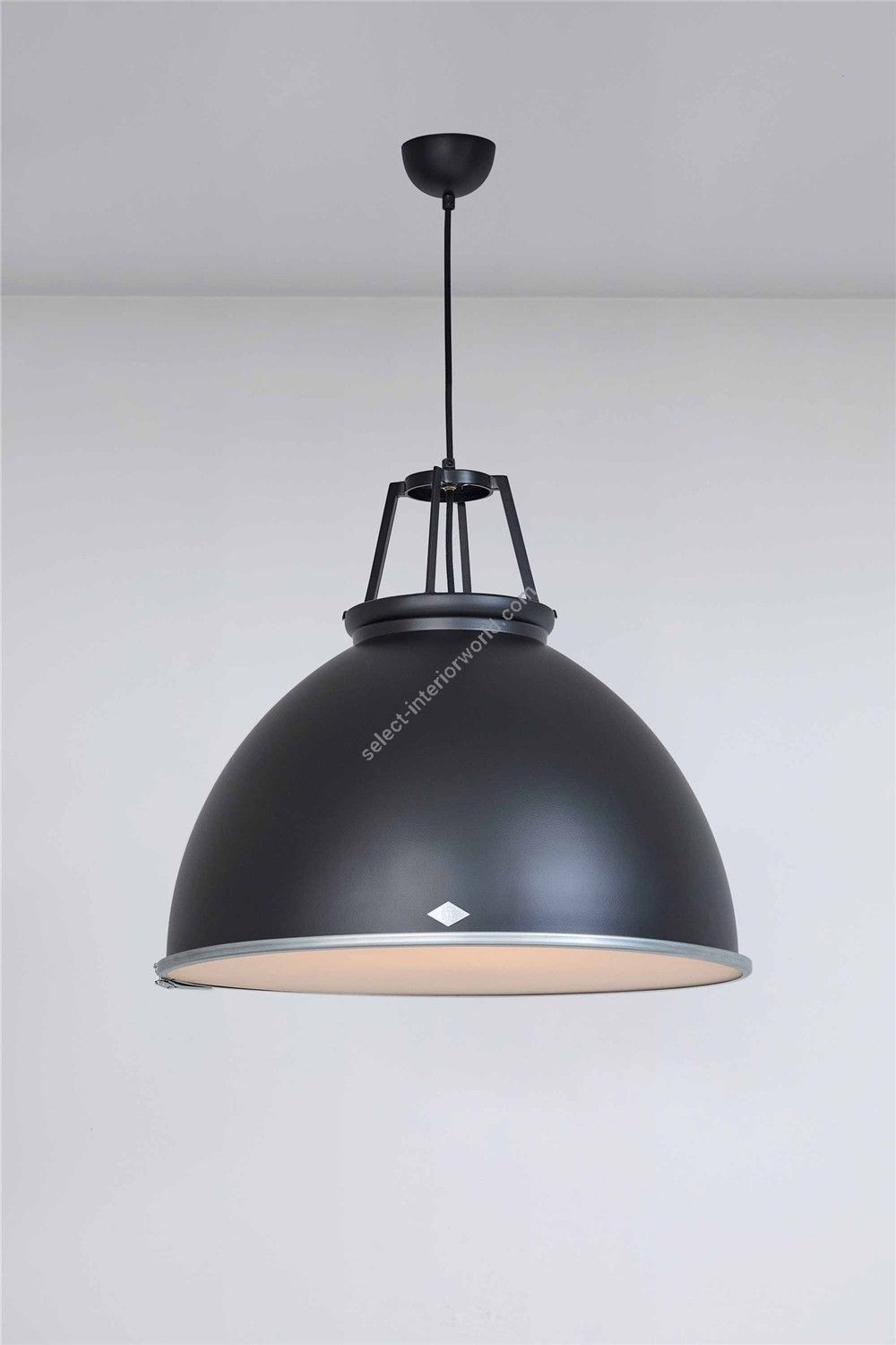 Original BTC / Pendants & Suspension Lights / Titan Size 5 Black Edition with Etched Glass