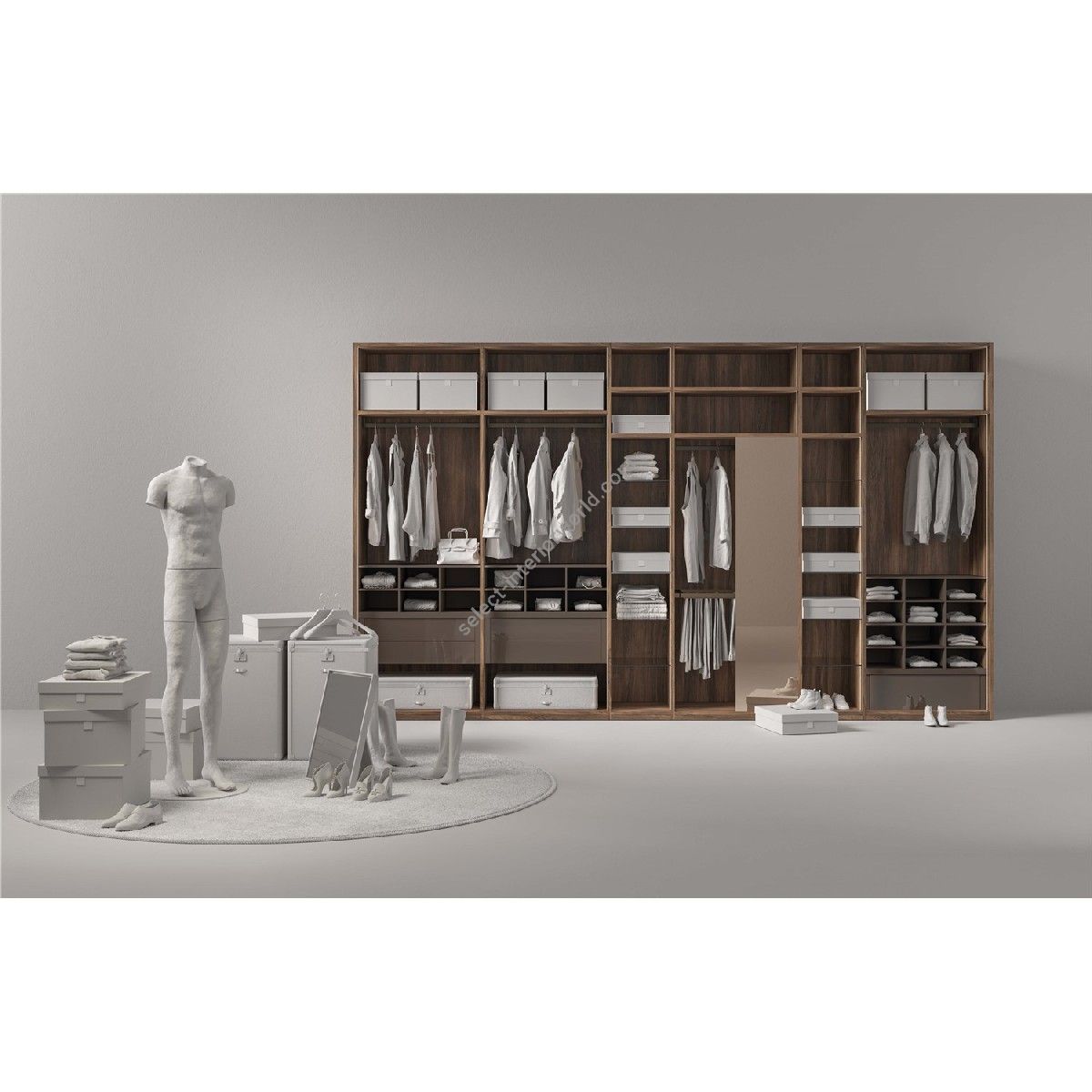 Tumidei / Wardrobe Systems / Open Walk-in Closet