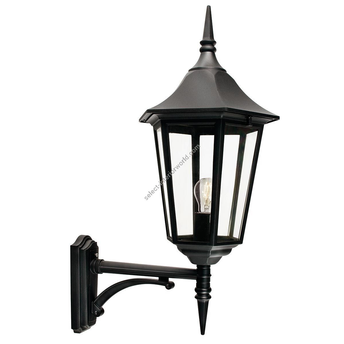 Elstead Lighting / Outdoor Wall Lights / Valencia Grande Up Lantern Black