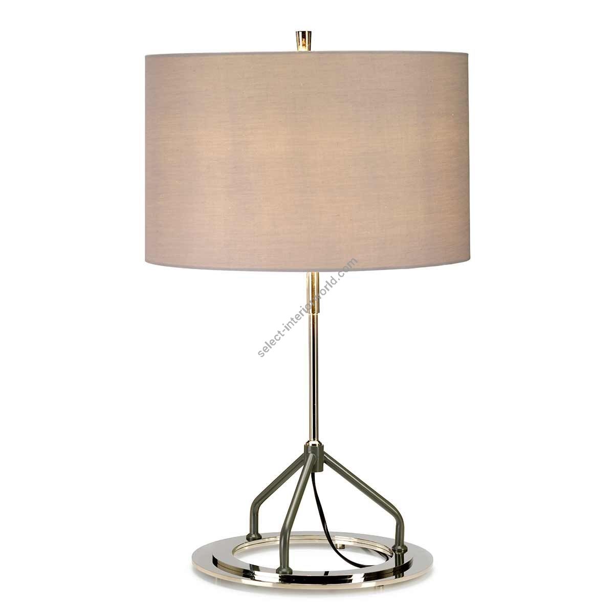 Elstead Lighting / Table Lamps / Vicenza Dark Grey Polished Nickel