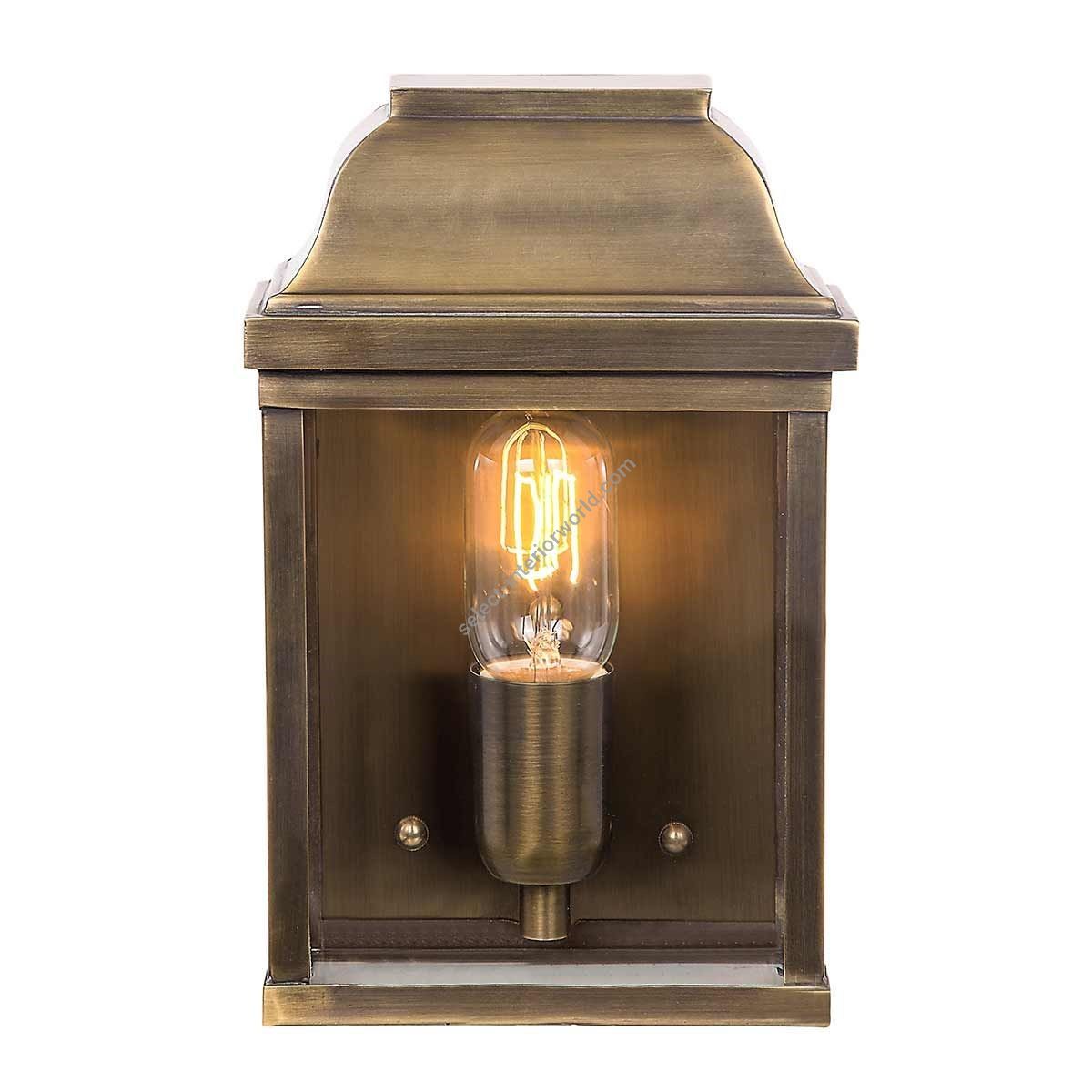 Elstead Lighting / Outdoor Wall Lights / Victoria Lantern Aged Brass