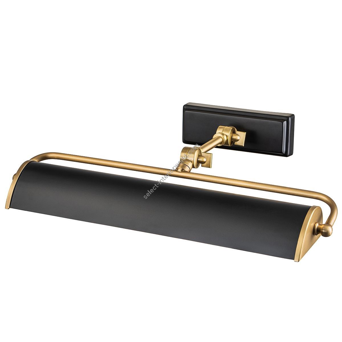 Elstead Lighting / Picture Lights / Winchfield 2lt Medium Aged Brass & Matte Black