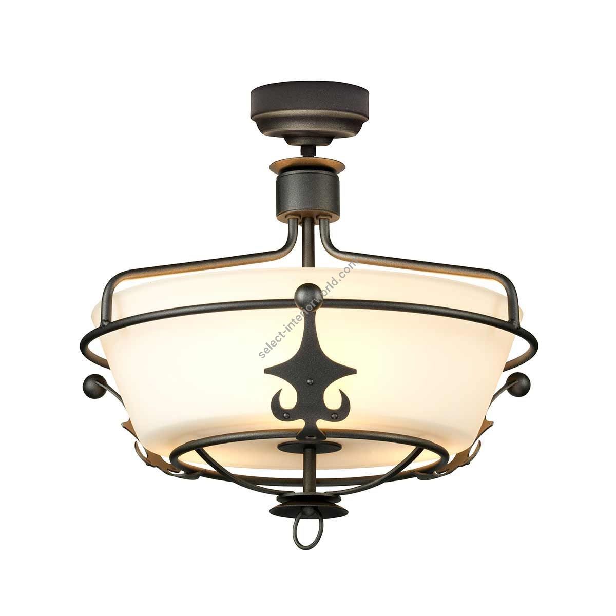Elstead Lighting / Ceiling Lights / Windsor 3 Semi-Flush Graphite
