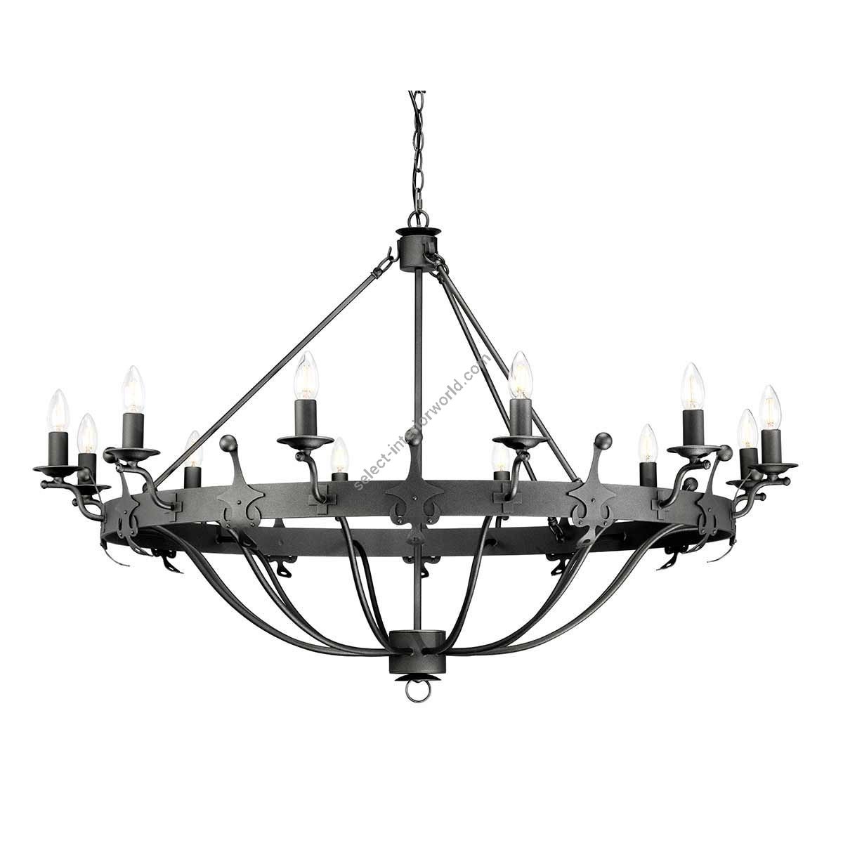 Elstead Lighting / Chandeliers / Windsor 12 Graphite