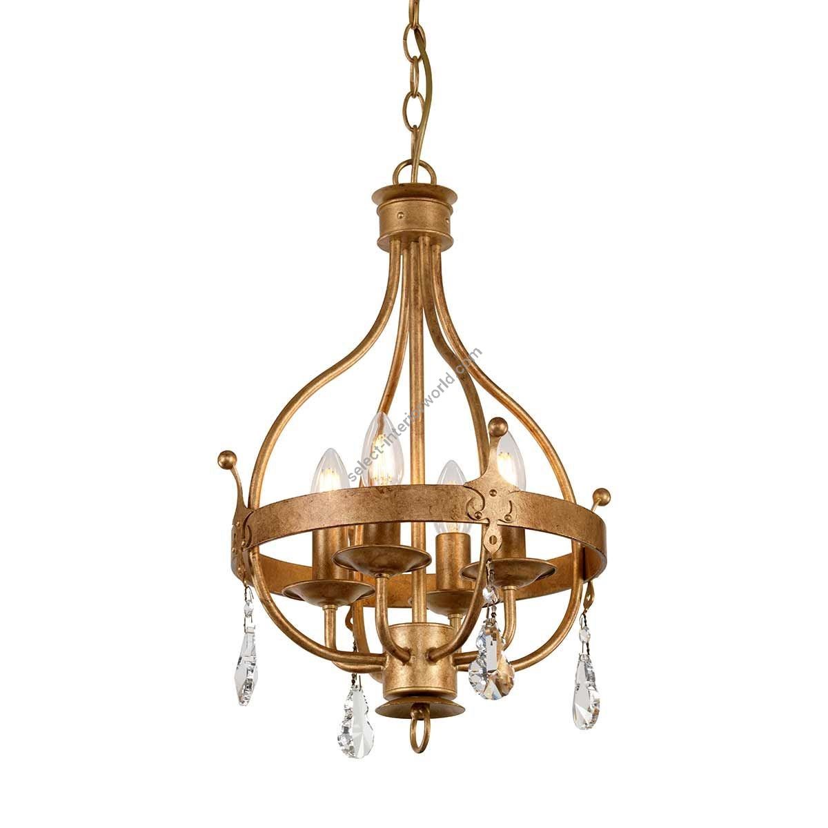 Elstead Lighting / Chandeliers / Windsor 4 Gold Patina