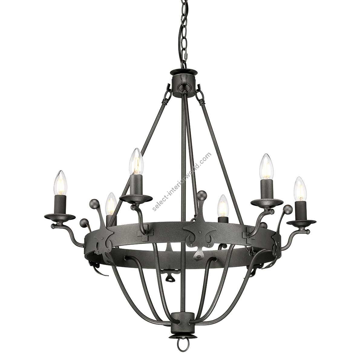 Elstead Lighting / Chandeliers / Windsor 6 Graphite