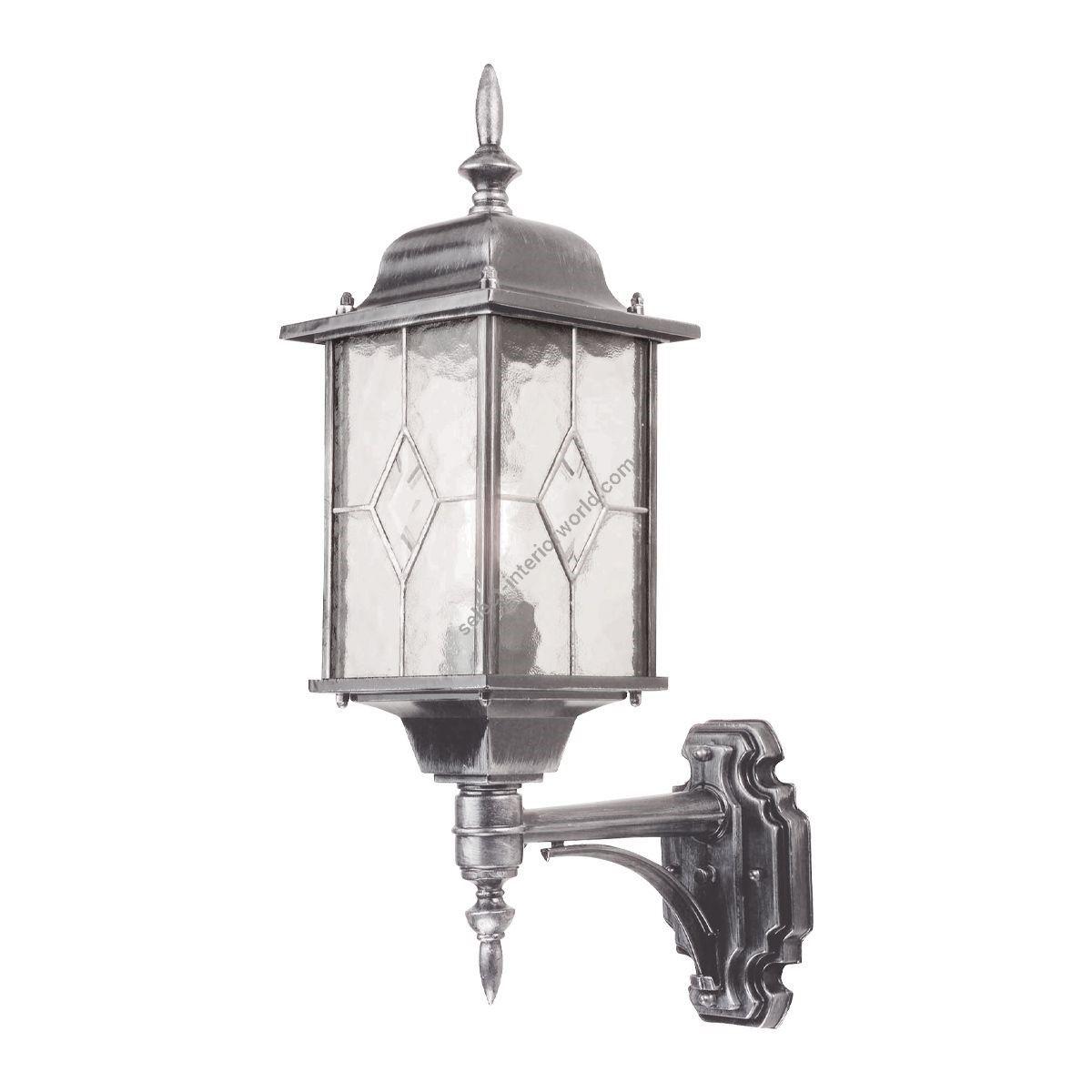 Elstead Lighting / Outdoor Wall Lights / Wexford Up Wall Black & Silver