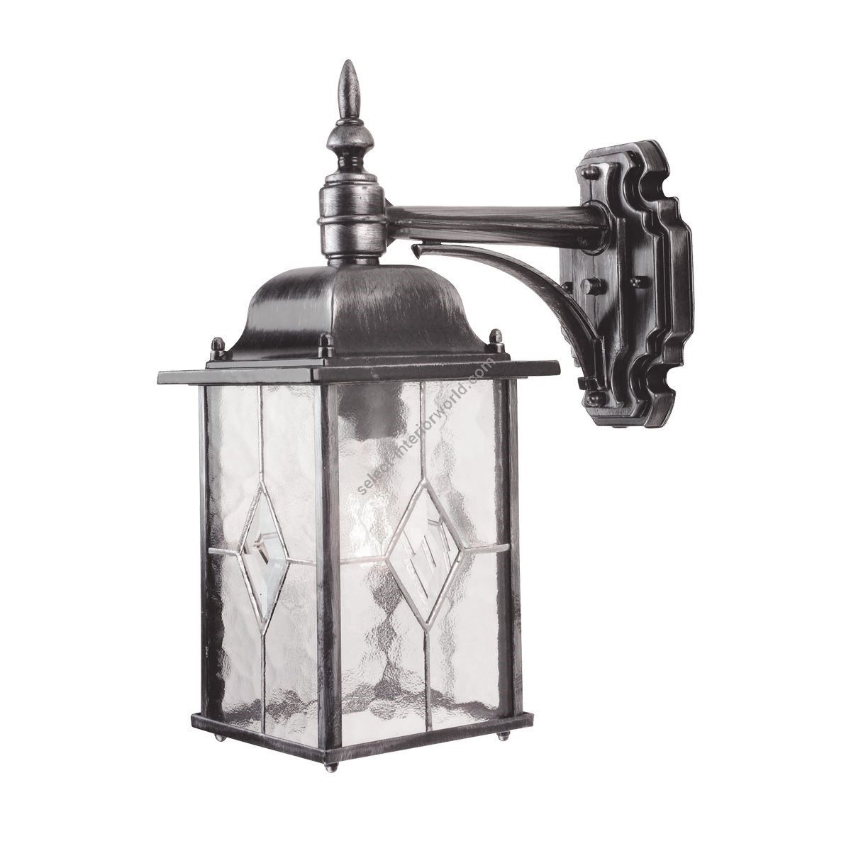 Elstead Lighting / Outdoor Wall Lights / Wexford Down Lantern Black & Silver