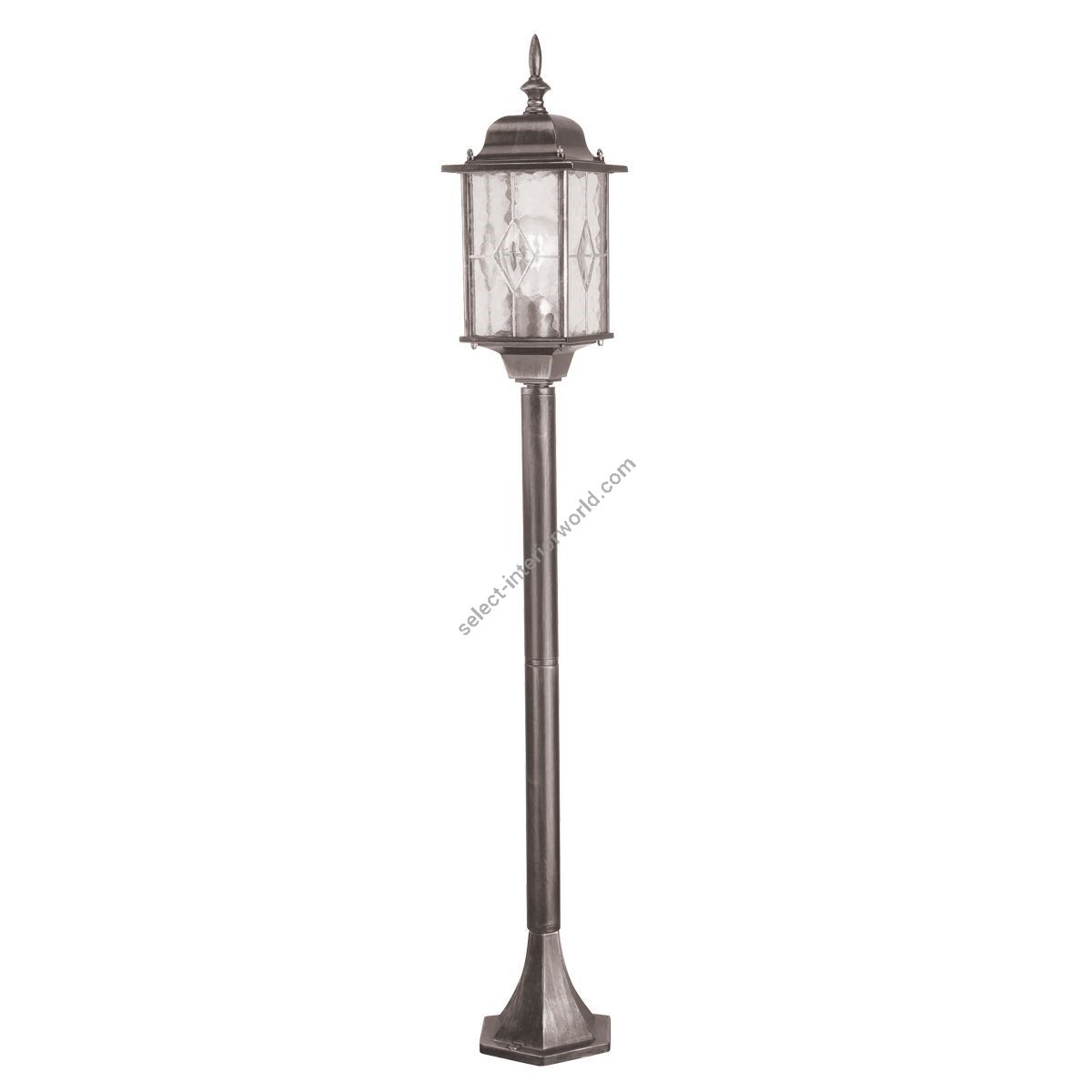 Elstead Lighting / Outdoor Post Lights / Wexford Pillar Lantern Black - Silver