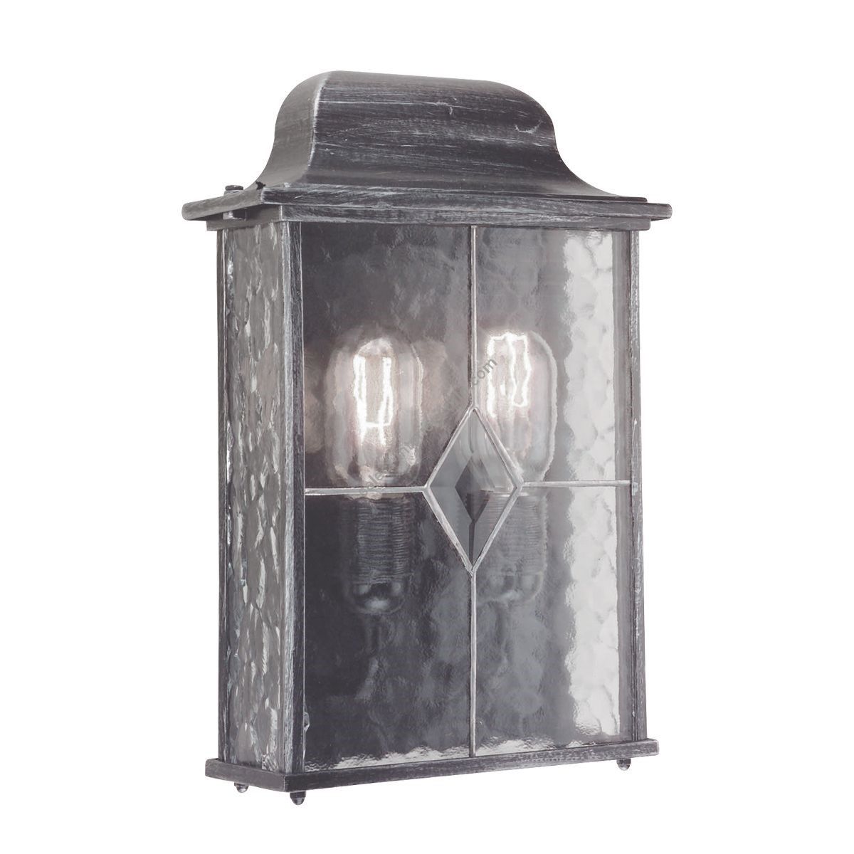 Elstead Lighting / Outdoor Wall Lights / Wexford Half Lantern Black & Silver