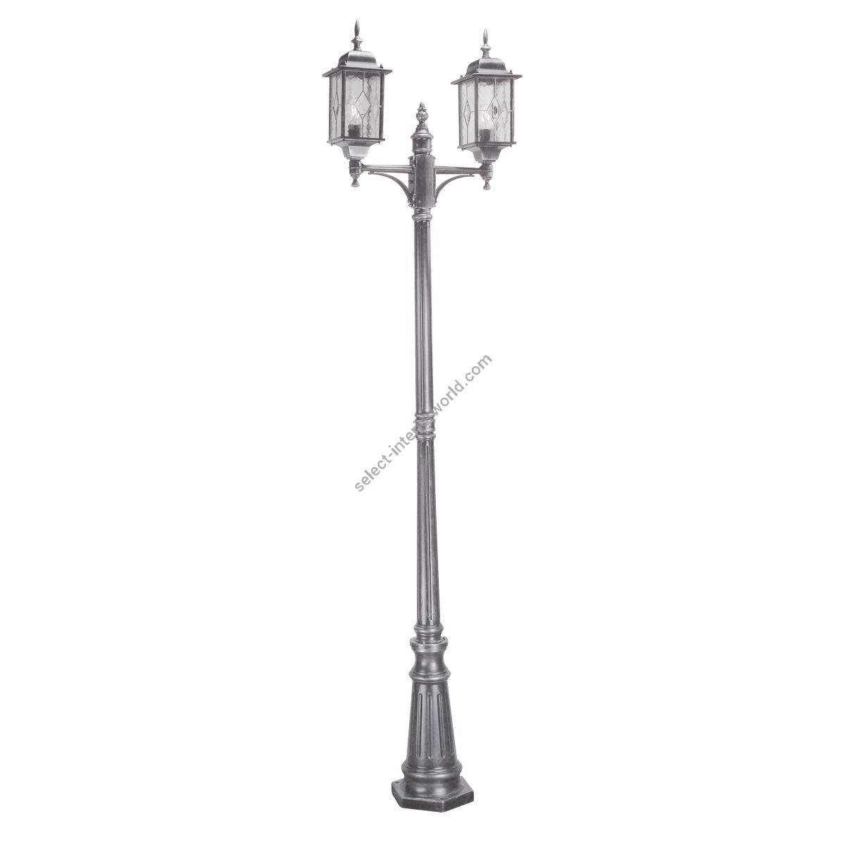 Elstead Lighting / Outdoor Post Lights / Wexford Black & Silver