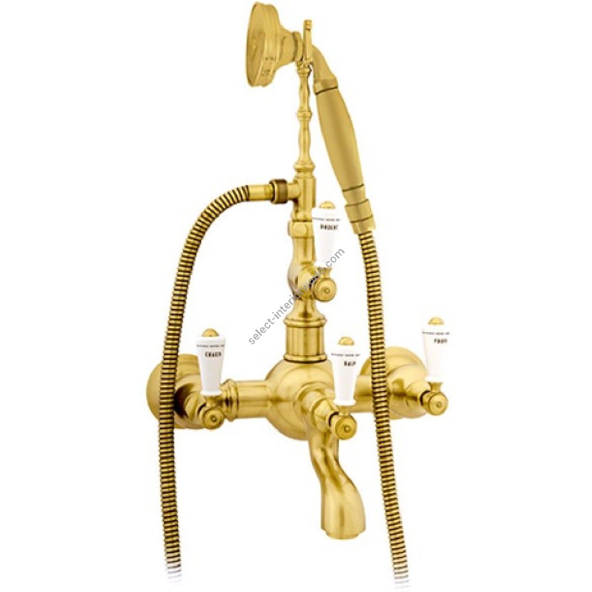 Bronces Mestre / Bath-Shower Fittings / Bath shower set with porcelain 035016.M00.30