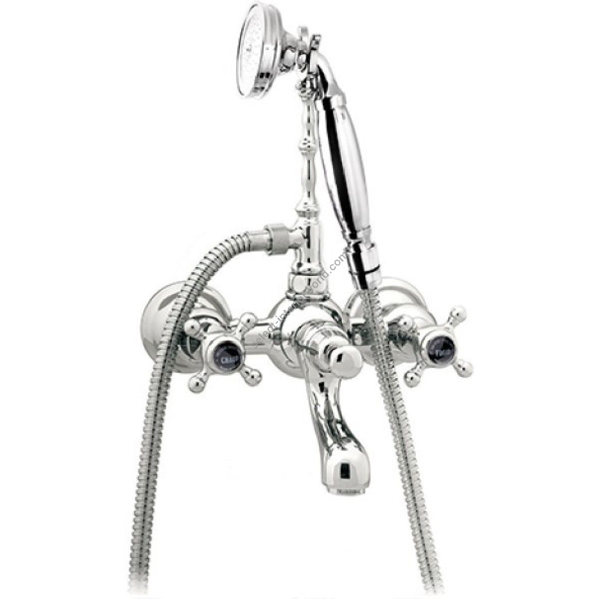 Bronces Mestre / Bath-Shower Fittings / Bath shower set with black porcelain 035018.N00.50
