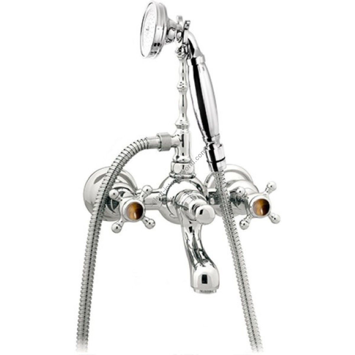 Bronces Mestre / Bath-Shower Fittings / Bath shower set with tiger eye stone 035018.TG0.50