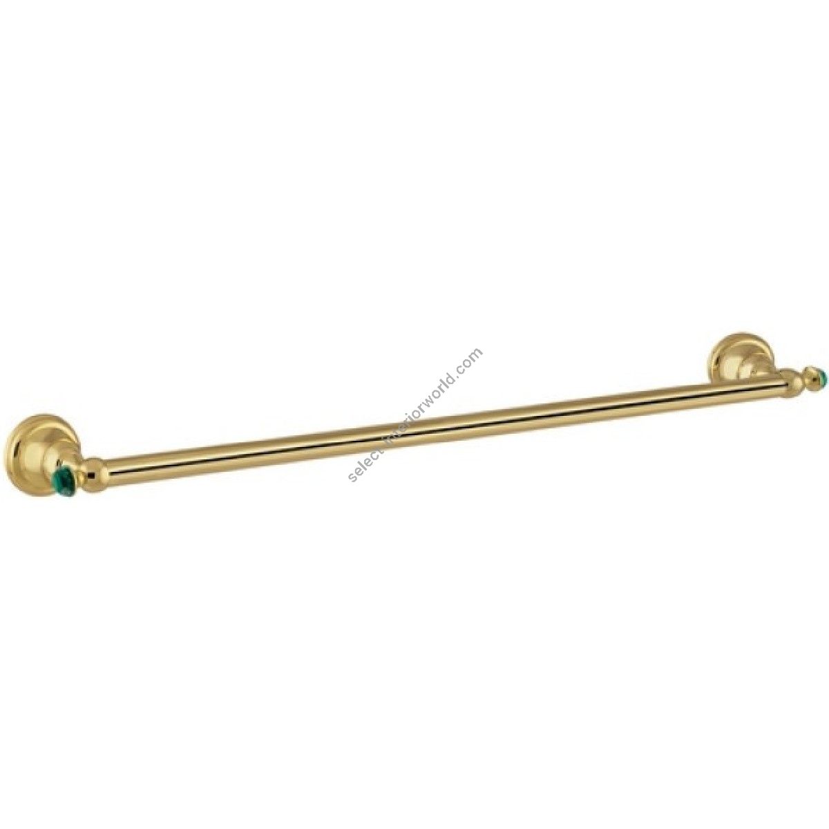 Bronces Mestre / Towel Holders / Towel rail 600mm with malachite stone 036872.ML0.01