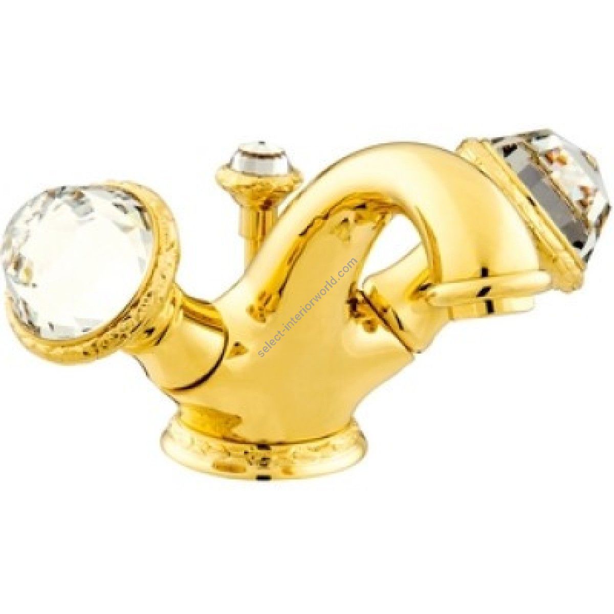 Bronces Mestre / Washbasin Fittings / One hole basin mixer with Swarovski crystal 041205.000.00