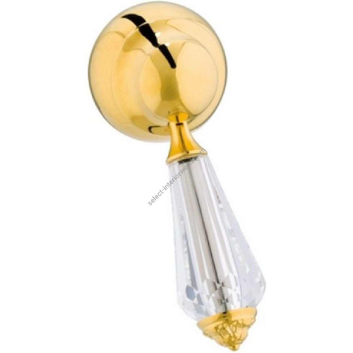 Bronces Mestre / Knobs for Shower Systems / Monolever handle kit with Swarovski crystal 058047.F00.00