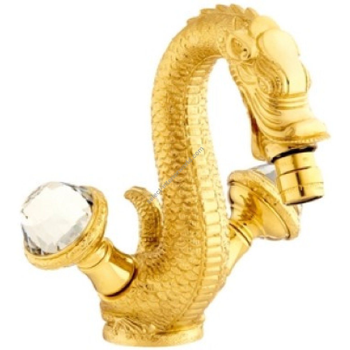Bronces Mestre / Bidet Fittings / One hole bidet mixer with Swarovski crystal 059225.E00.00