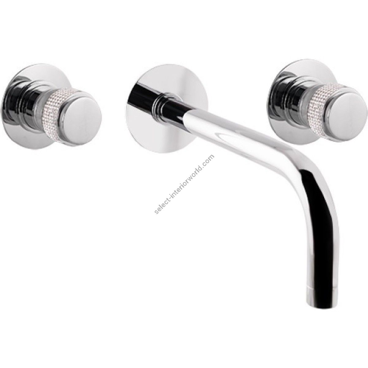 Bronces Mestre / Washbasin Fittings / Three holes wall basin set with Swarovski 071433.H00.50