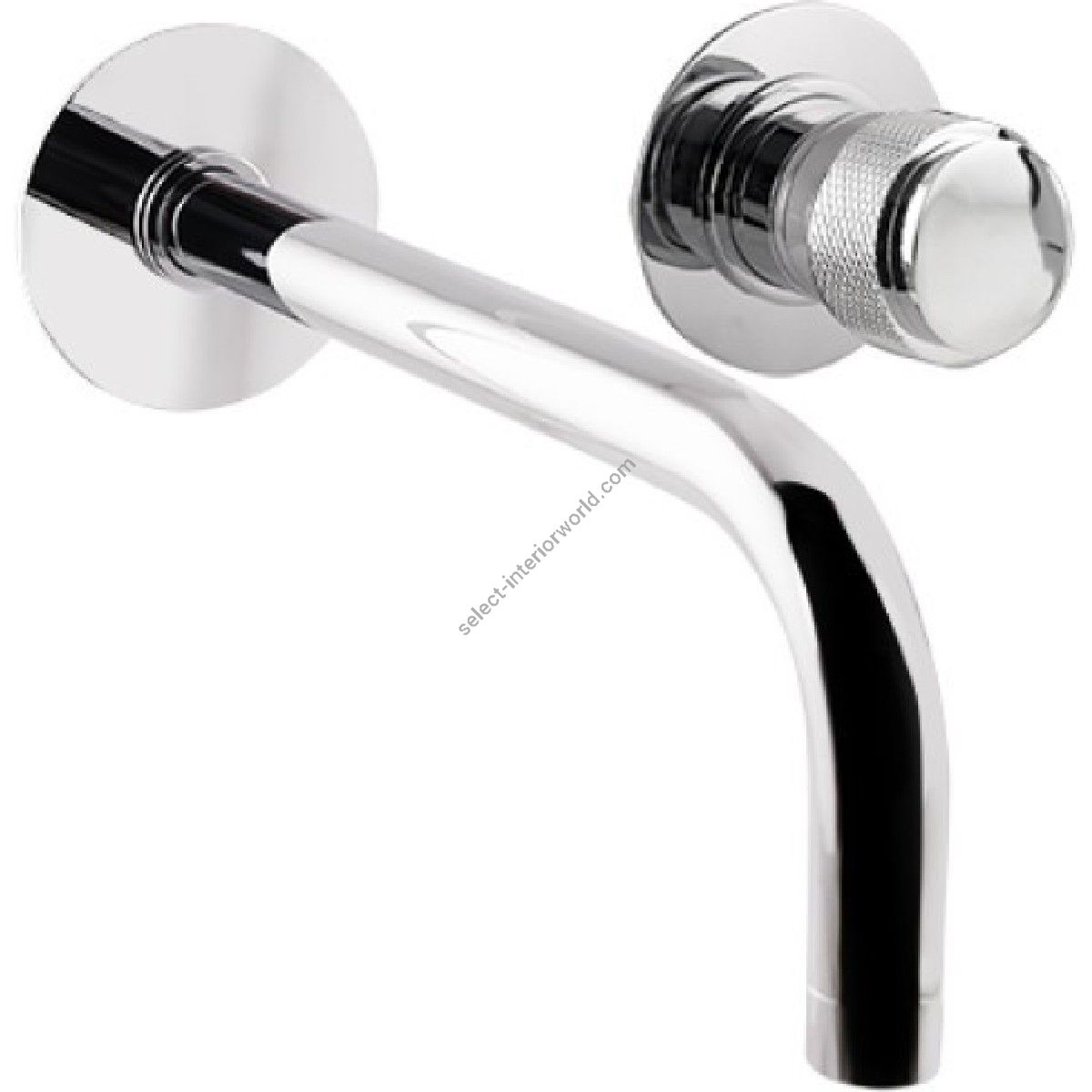 Bronces Mestre / Washbasin Fittings / Single lever wall basin mixer with decorated brass ring 071440.P00.50