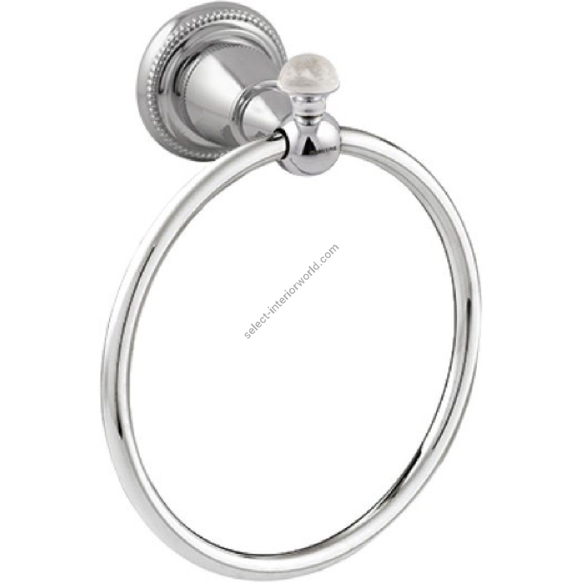 Bronces Mestre / Towel Holders / Towel ring 165mm with quartz stone 072273.QT0.50