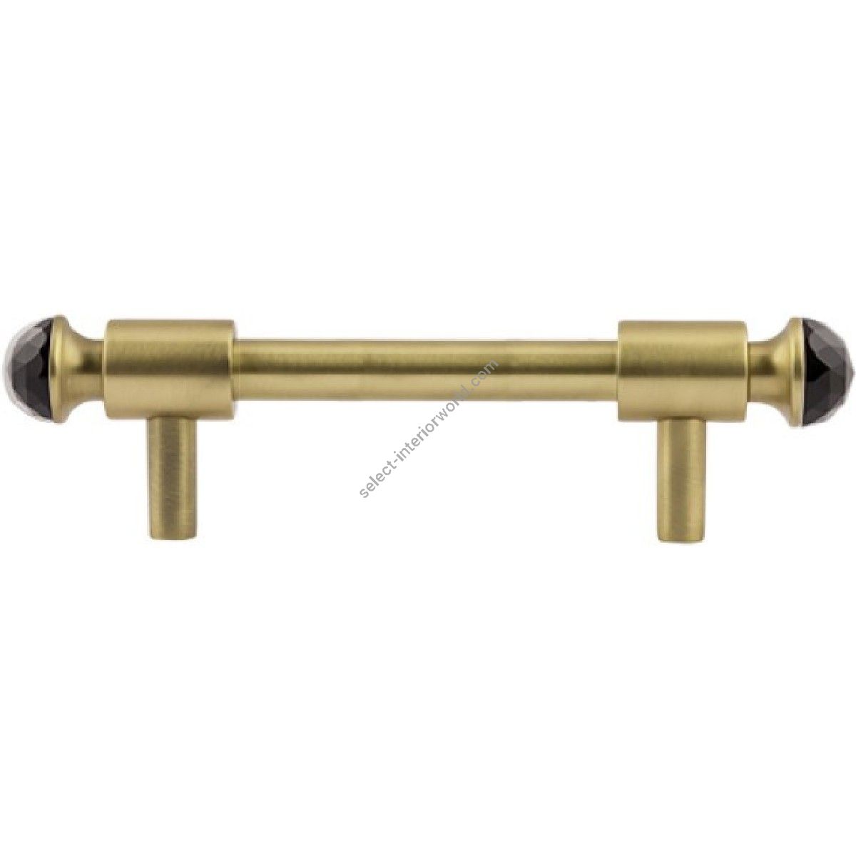 Bronces Mestre / Furniture Handles / Clasica with black Swarovski crystal 96mm between centers 0T5000.SN96.30