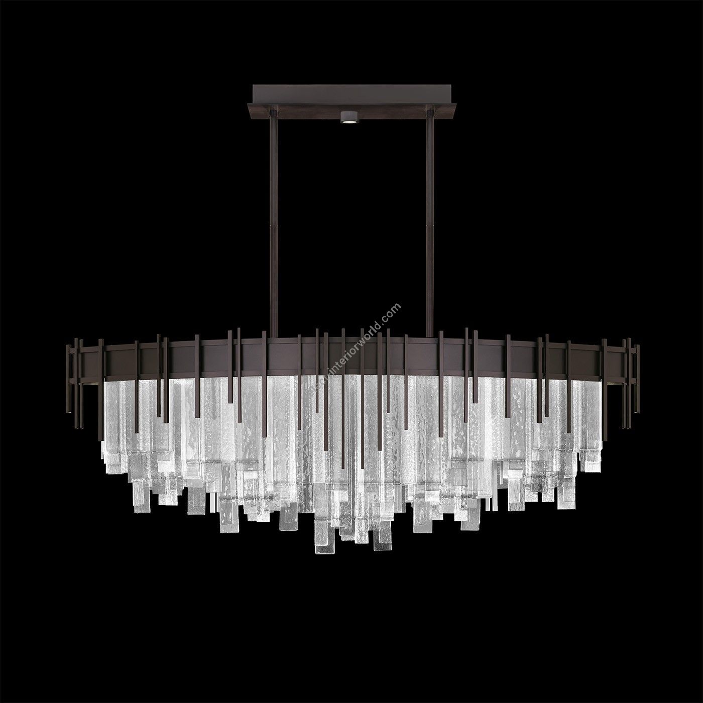 Fine Art Handcrafted Lighting / Pendants & Suspension Lights / Arpeggio 54.5″W Oblong Pendant