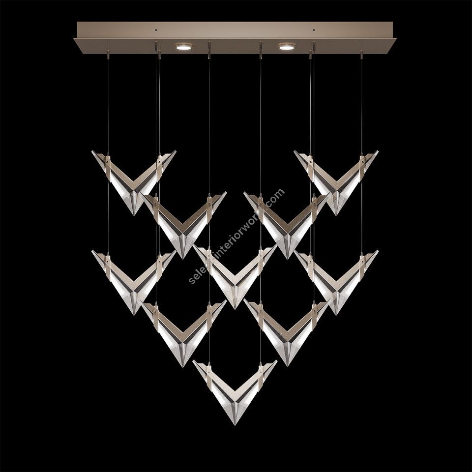 Fine Art Handcrafted Lighting / Pendants & Suspension Lights / BLADE 48"W Rectangular 100052