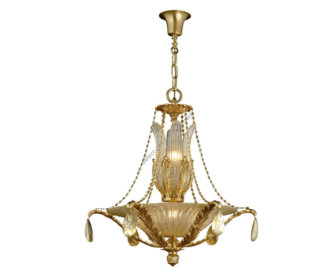 Mariner / Chandeliers / Casted Bronze & Venetian glass 19614.0
