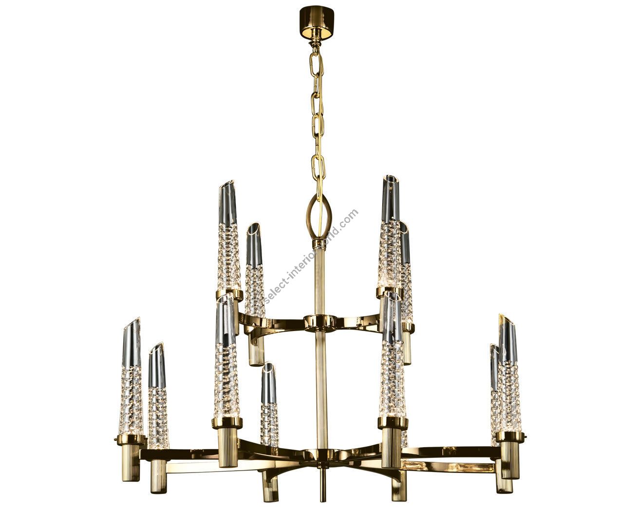 Mariner / Chandeliers / Brass & Italian crystal 20215.0
