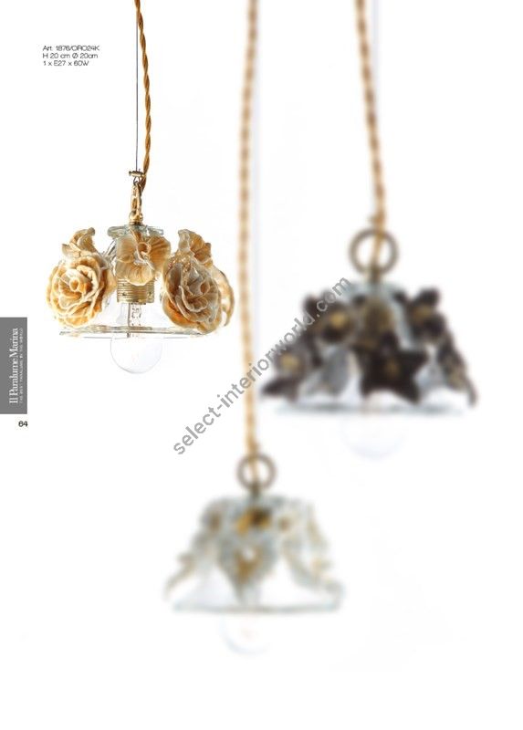 Il Paralume Marina / Pendant Lamps / 1876/ORO24K