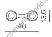 Il Paralume Marina / Ceiling Lamp / 2193/BI