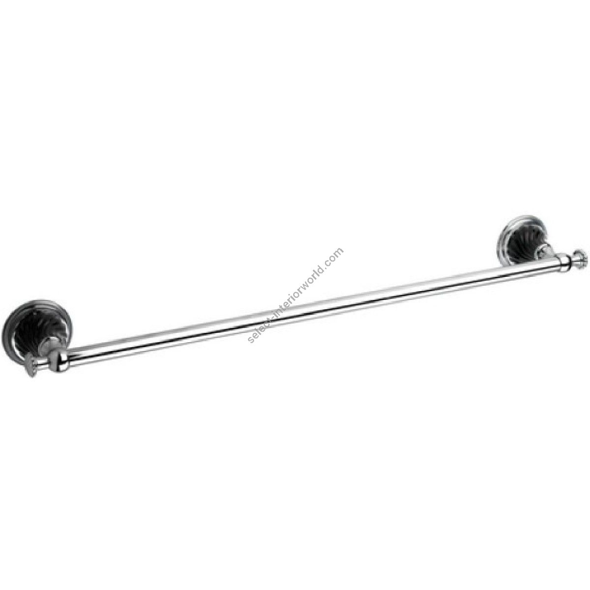 Bronces Mestre / Towel Holders / Towel rail 600mm with black porcelain twisted 233572.NSL0.50