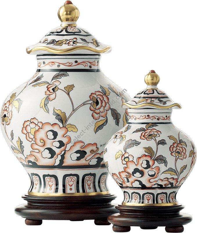 Le Porcellane / Vases with Lids / Potiche Fiori Cinesi 2448 2446 2444