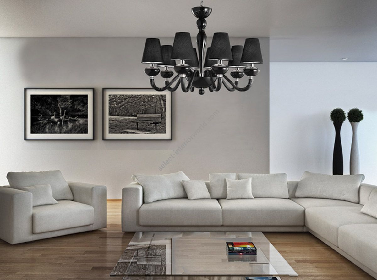 Glass & Glass Murano / Chandeliers / Contemporary Venetian chandeliers CVC25030