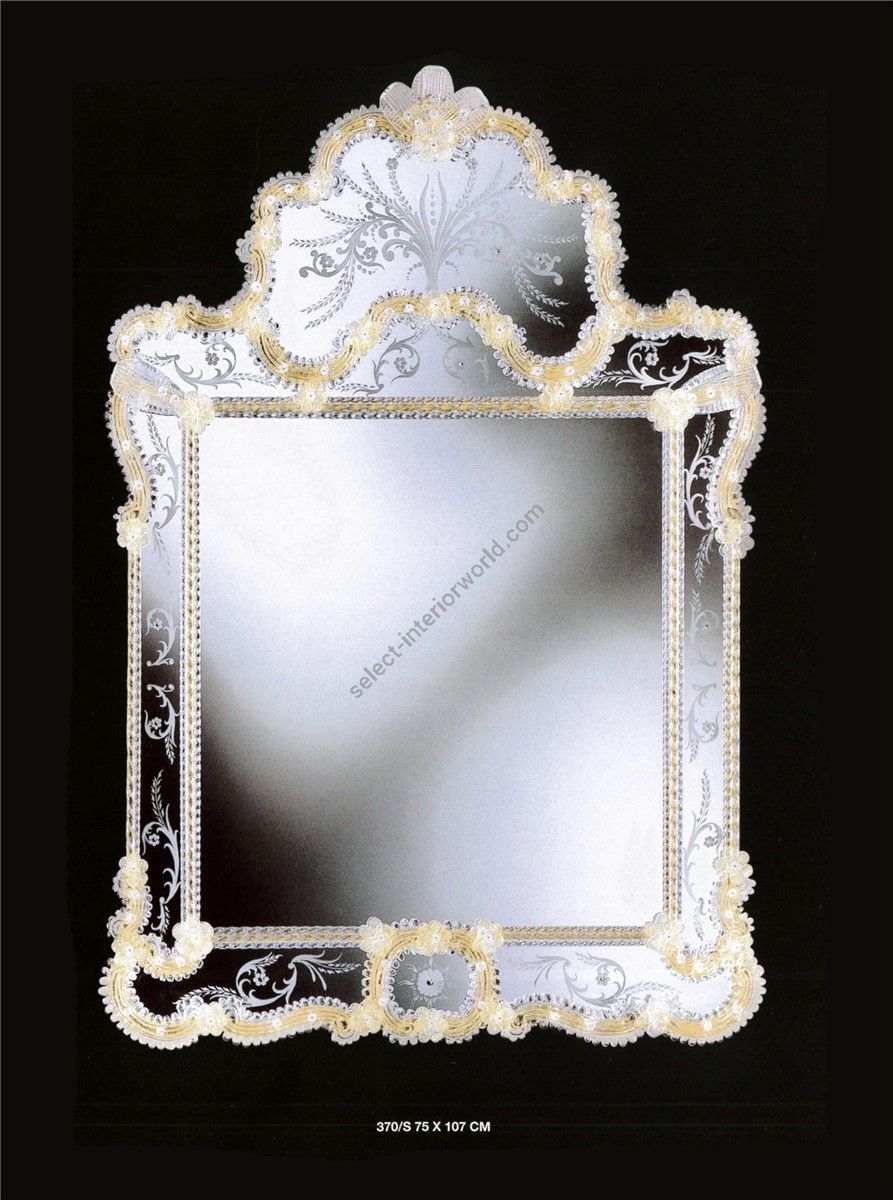 Italian Luxury Lighting / Wall Mirrors / Elegant Venetian Glass 370S