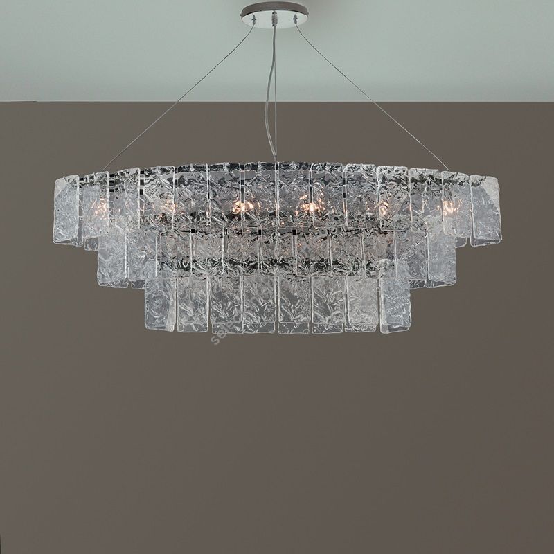 Patrizia Volpato / Chandeliers / Glace Handcrafted Murano Glass 24 Karat Gold PV-4100-S