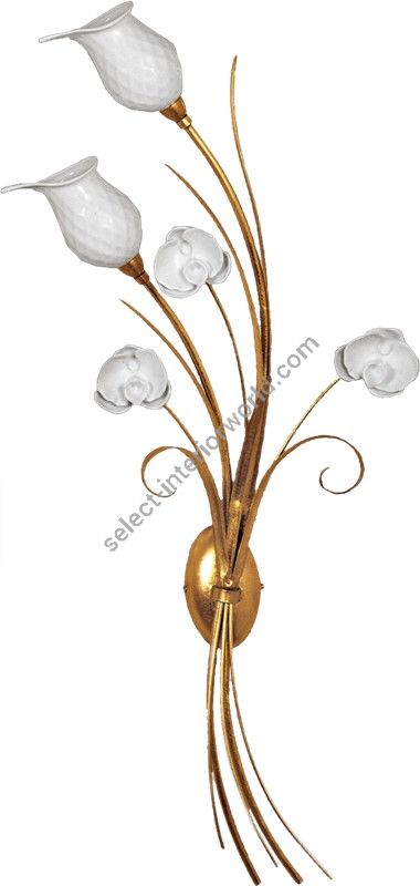 Le Porcellane / Wall Sconces / Orchidea 5325 2 Dx 5325 2 SX