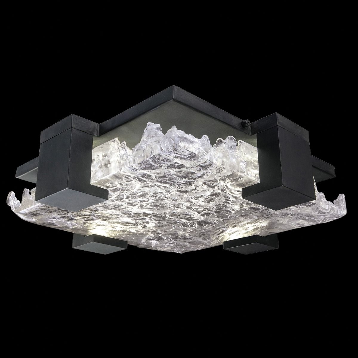 Fine Art Handcrafted Lighting / Semi-Flush Mount & Sconce Lamps / Terra 16.75″ Square 895440
