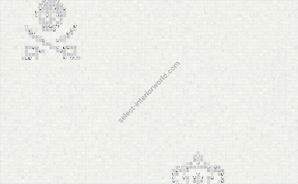 Bisazza / Mosaico - Decorations / Skulls & Crowns White (Luxe)