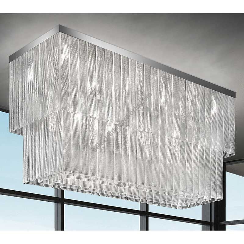 Glass & Glass Murano / Semi-Flush Mounts / Reflections ART. 510F/P