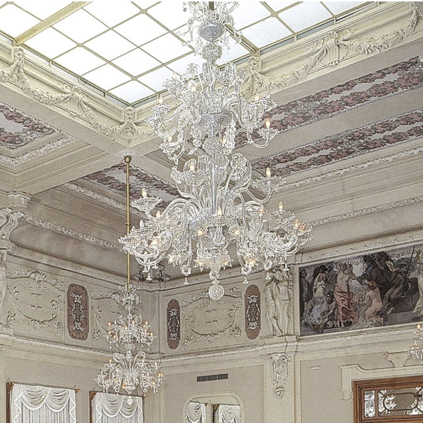 Glass & Glass Murano / Chandeliers / Traditional Venetian chandeliers C-Forte-7/42