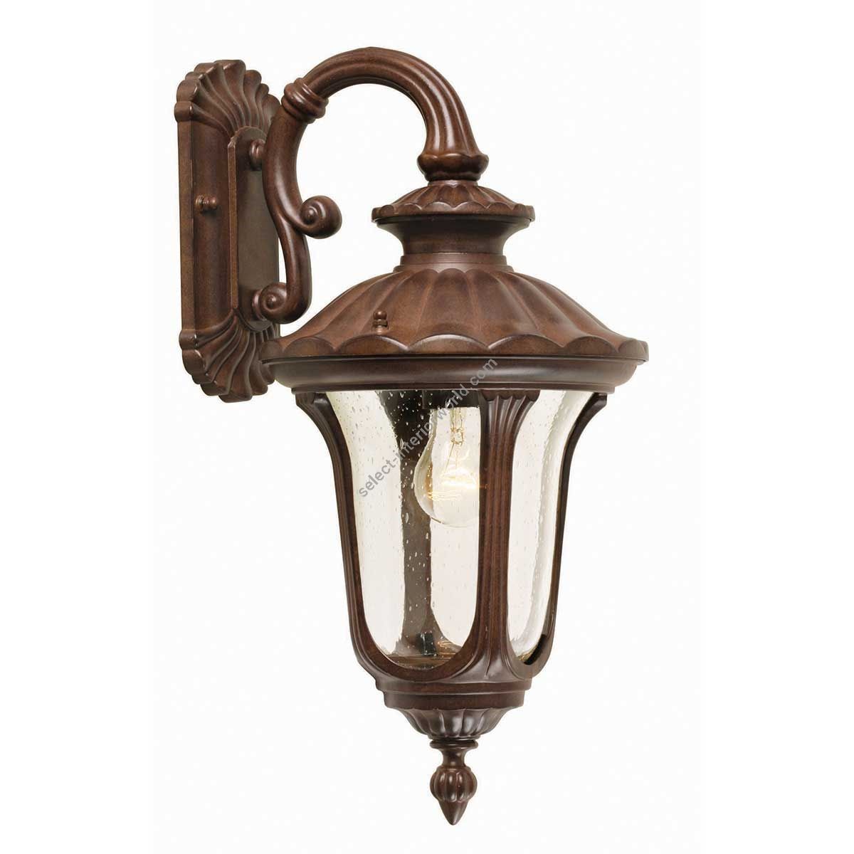 Elstead Lighting / Outdoor Wall Lights / Chicago Small Down Lantern Rusty Bronze Patina