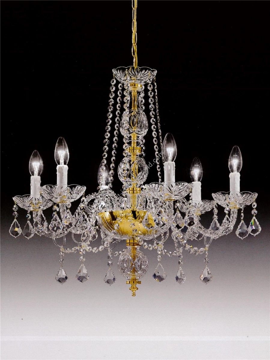 Italian Luxury Lighting / Chandeliers / Elegance Crystal 6 Lights D1315 006