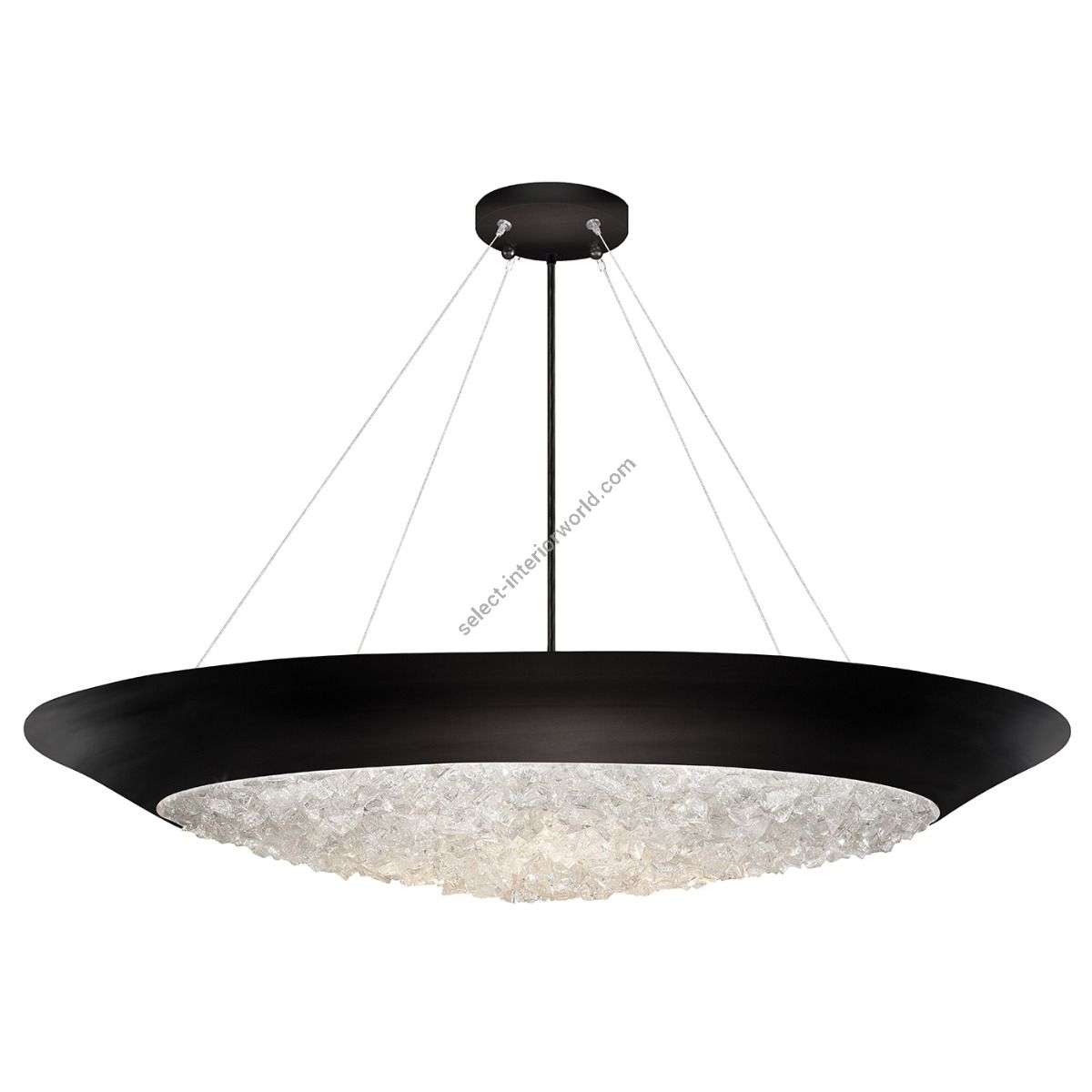 Fine Art Handcrafted Lighting / Pendant Lights / Arctic Halo 32″ Round 876440