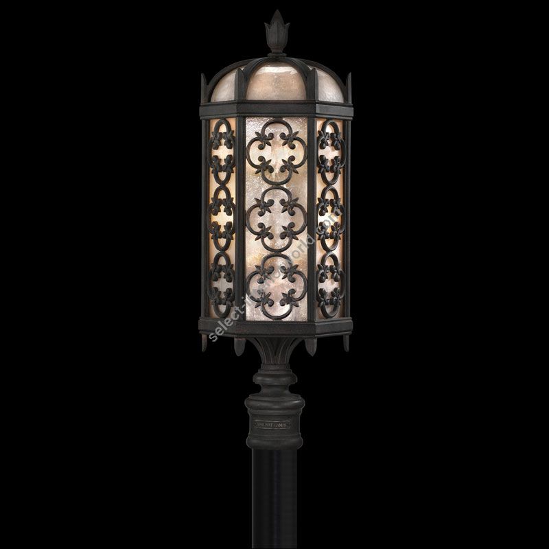Fine Art Handcrafted Lighting / Outdoor Post Mount / Costa del Sol 29″ 541480