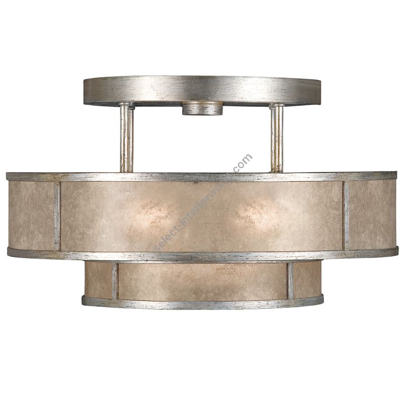 Fine Art Handcrafted Lighting / Semi-Flush Mounts / Singapore Moderne 24″ Round 600940